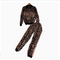 Leopard Print Cardigan&Trousers 2Pcs