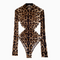 Leopard Printed Bodycon Onepiece Lingerie