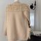 V-neck Furry Patchwork Cardigan