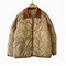 Wave Stitching Lapeled Corduroy Jacket