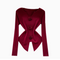 Solid Color 3D Waist-slimming Knitwear