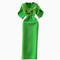 Elegant V-neck Sequined Green Dress