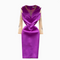 Niche 3D Ruffled Purple Dress