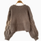 Vintage Twisted Crewel Thickened Sweater