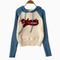 Monogrammed Embroidered Hooded Knitwear