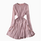 Fairy Hollow-knitted Ruffled Dress