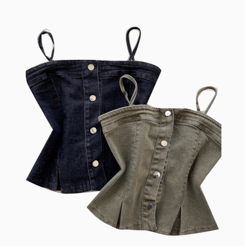 Korean Style Niche Denim Camisole