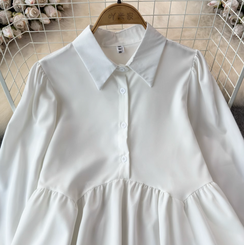 Denim Camisole & White Shirt 2Pcs