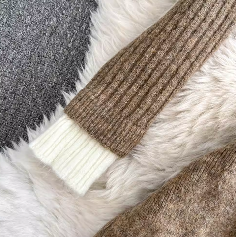 Faux Two-pieces Cardigan & Skirt 2Pcs