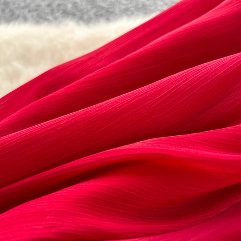 V-neck Rhinestone Studded Courtly Dress