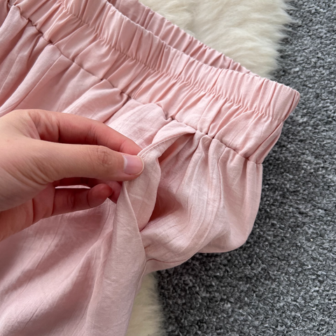 Shirt & Wide-leg Trousers Comfort 2Pcs