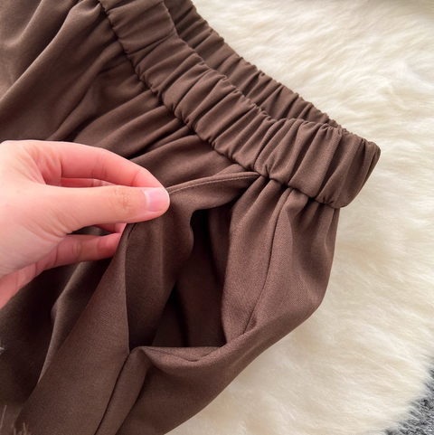 Sleeveless Top & Wide-leg Trousers 2Pcs