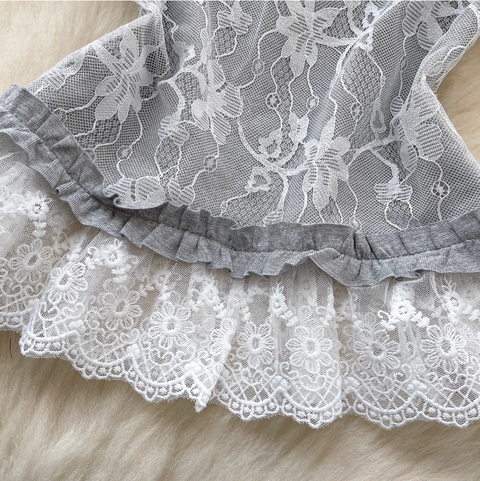 Faux Two-pieces Mesh Patchwork Shirt