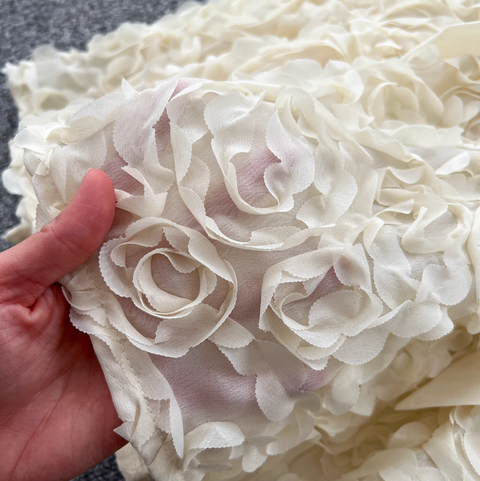 Courtly 3D Ruffled A-line Dress