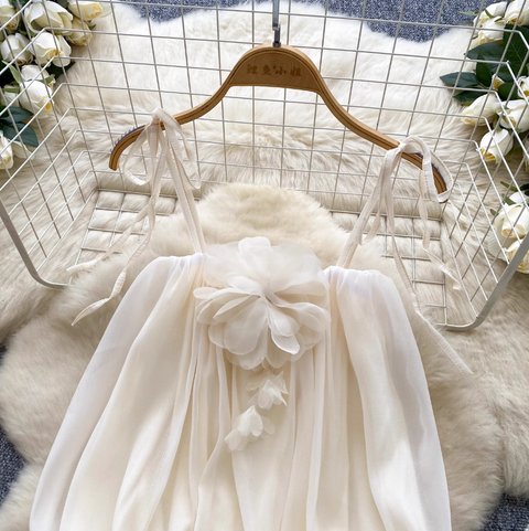 Fairy Lace-up Ruffled Chiffon Camisole