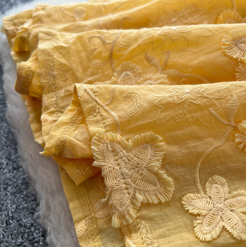 Floral Embroidery Loose Halter Dress