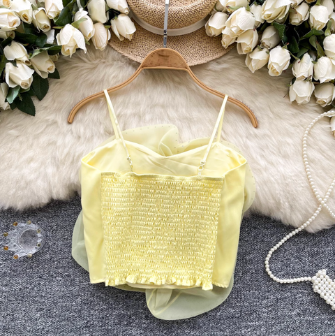 Rhinestone Studded 3d Floral Camisole