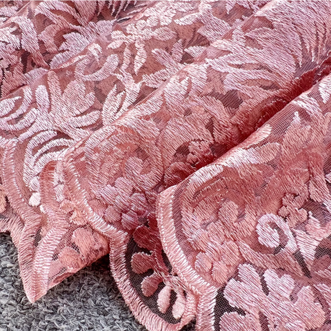 V-neck Embroidered Lace Shirt Dress