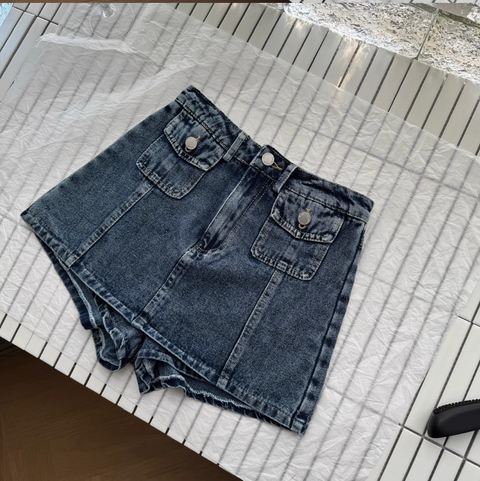 Denim Camisole & Skirt Chic 2Pcs