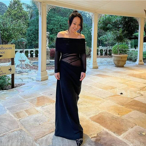 Sexy Off-shoulder Pleated Mesh Dress