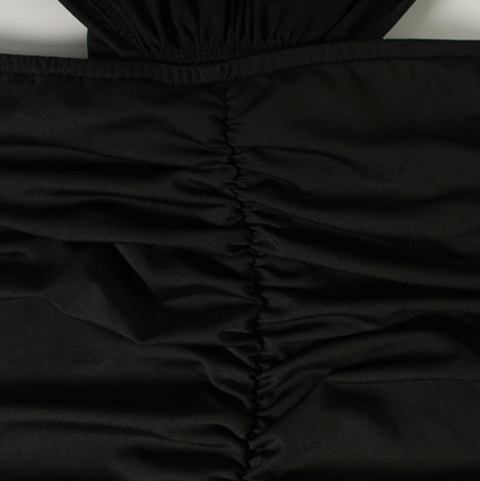 Sexy 3D Ruffled Hollowed Dress