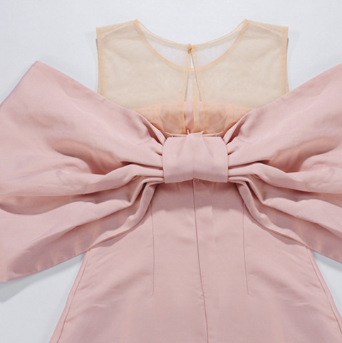 Niche Bow-tie Off-shoulder Dress