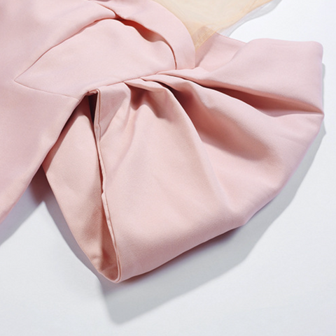 Niche Bow-tie Off-shoulder Dress