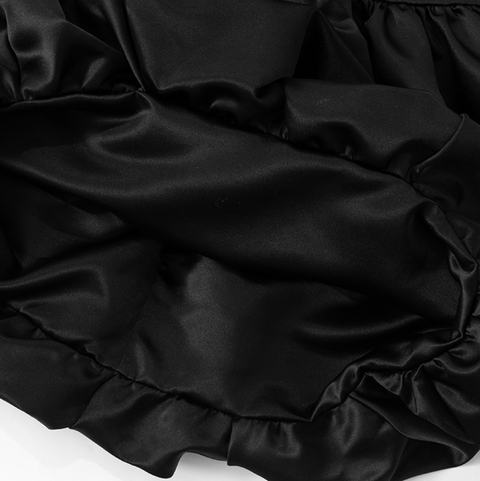 Turtleneck Black Mesh Patchwork Dress