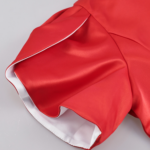 Elegant Hollowed Bow-tie Short Dress