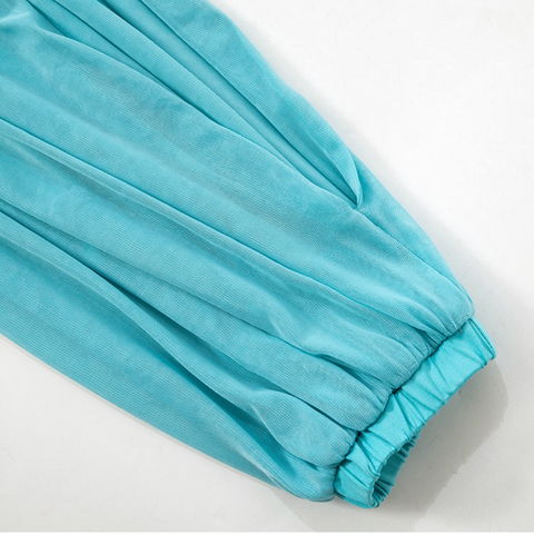 Irregular Design Cape Top & Skirt 2Pcs