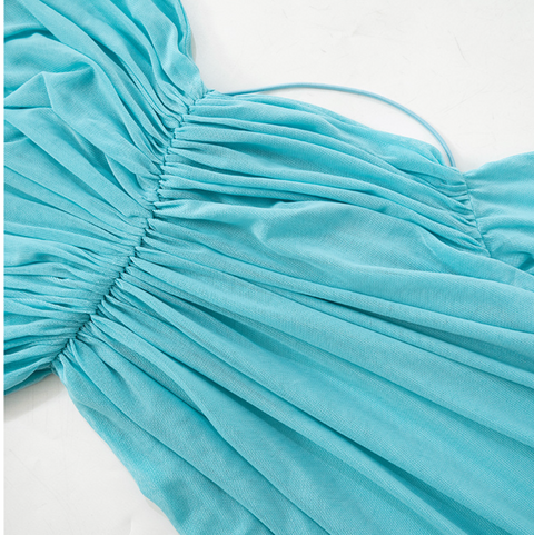 Irregular Design Cape Top & Skirt 2Pcs