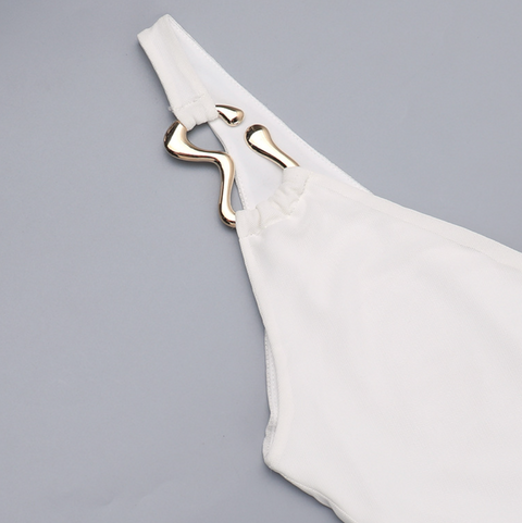 Elegant A-line Mesh Vest Dress