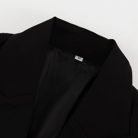 Hollowed Waistline Hip-wrapping Suit Dress