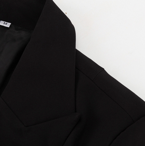 Hollowed Waistline Hip-wrapping Suit Dress