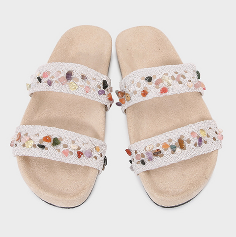 Bohemian Spaghetti Strap Stirrup Slippers