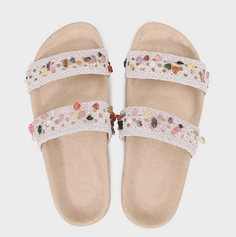 Bohemian Spaghetti Strap Stirrup Slippers