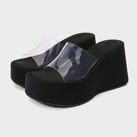 Plastic Wide Strap Height-Enhancing Wedges