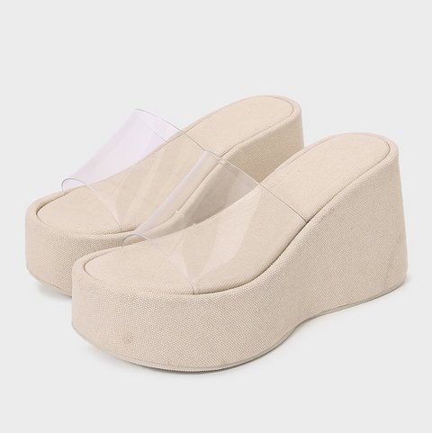 Plastic Wide Strap Height-Enhancing Wedges