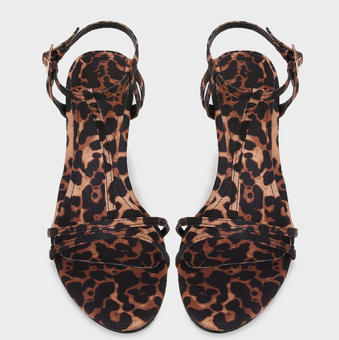 Leopard Print One Buckle Sandals