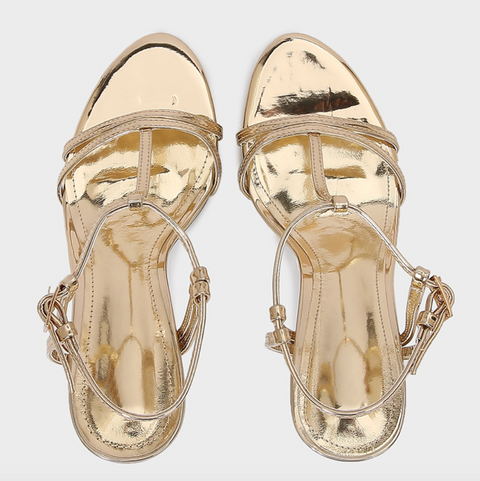 Leopard Print One Buckle Sandals