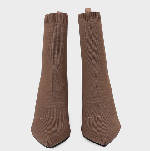 Geometric Chunky Stretch Sock Boots