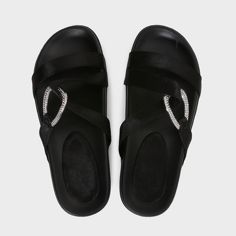 Casual Round Toe Beaded Thick Bottom Slippers