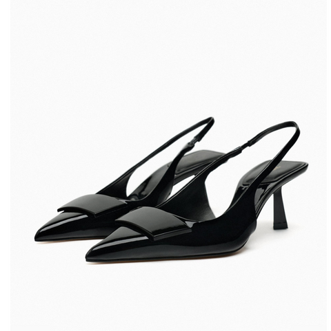 Sexy Embellished Peep-toe Mule Sandals