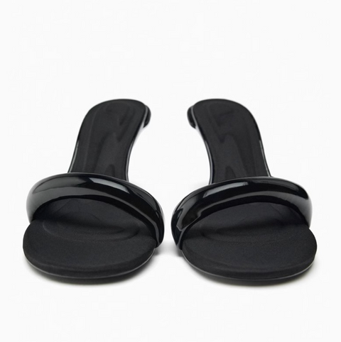 Niche Design Glossy Open-toe Sandals