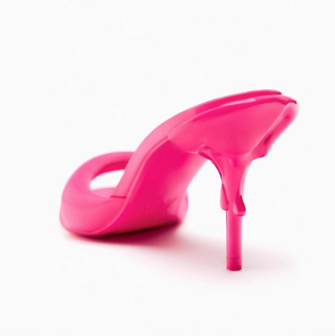 Niche Design Glossy Open-toe Sandals