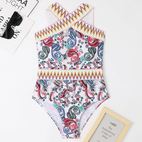 Pattern Printed Knit Halter Knitwear