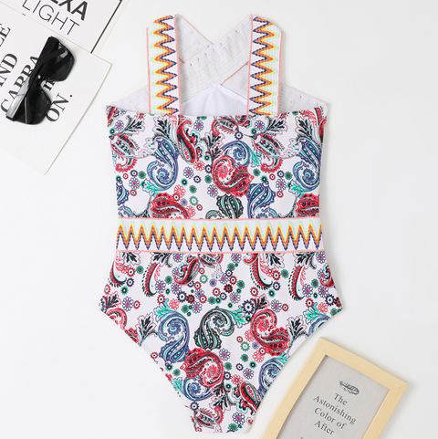 Pattern Printed Knit Halter Knitwear