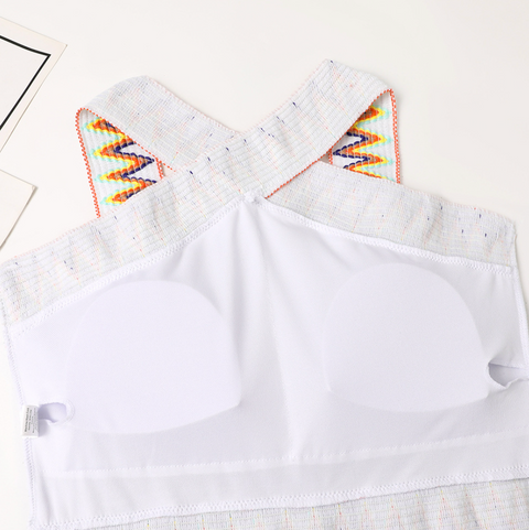 Pattern Printed Knit Halter Knitwear