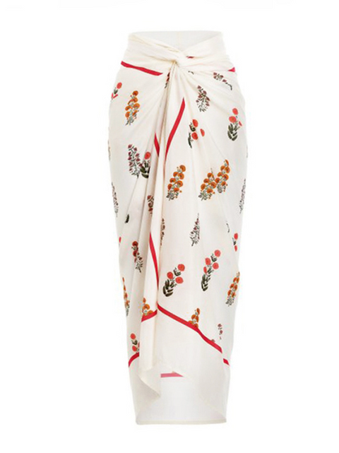 3D Flower One-piece Swimwear & Skirt