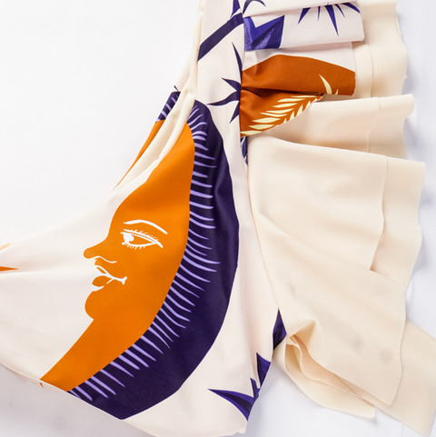 Ethnic Printed Tankini & Wrap Skirt